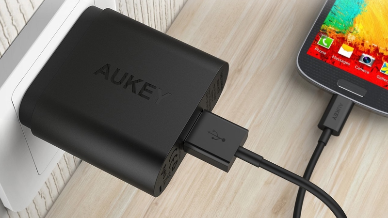 Aukey QC 3.0 Wall Charger, $8 with code SZBX8Z39